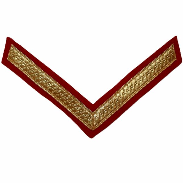 British Army Rank Stripe Chevron Lance Corporal Patch British Army Rank Stripe Chevron Lance Corporal Patch