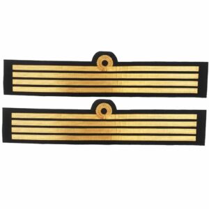Royal Navy Captain Rank Wire Cuff Sleeve Four Bar