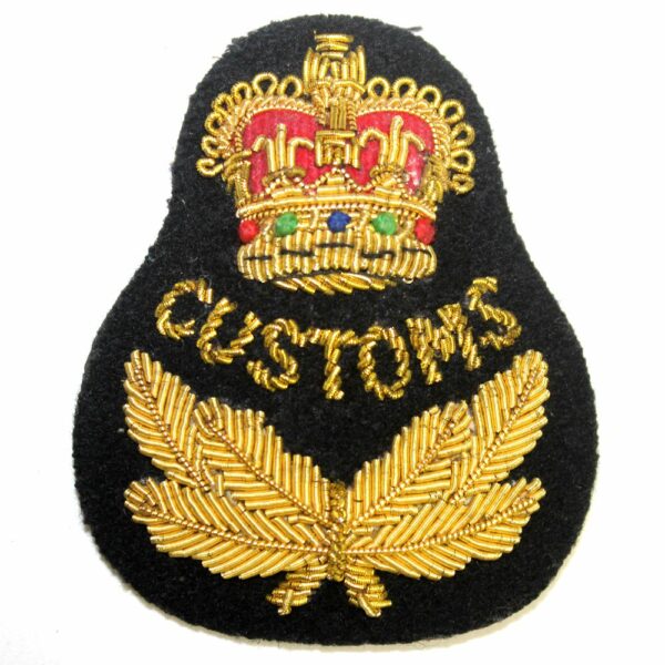 Australian Customs cap bullion badge Australian Customs cap bullion badge