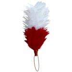 White Red Feather Glengarry Hats Hackle Plume