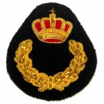 RARE Gold Embroidered Royal Badge