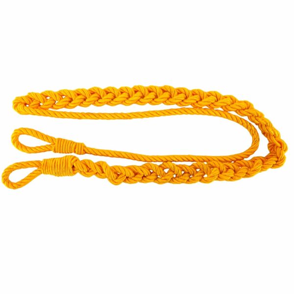 Yellow Single Plait Lanyard Military Yellow Single Plait Lanyard Military