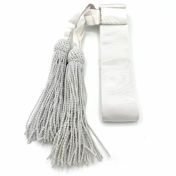 White Tassels Police Band Sash White Tassels Police Band Sash