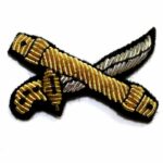 American Civil War Cavalry Officers Gold Braided Swords Hat