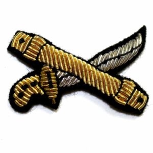 American Civil War Cavalry Officers Gold Braided Swords Hat