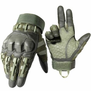 Tactical Full Finger Gloves TouchScreen PU Leather