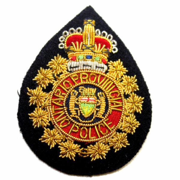 Bullion Ontario Provincial Police Badge Bullion Ontario Provincial Police Badge