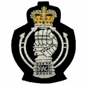 Royal Armoured Corps Bullion Blazer Badge