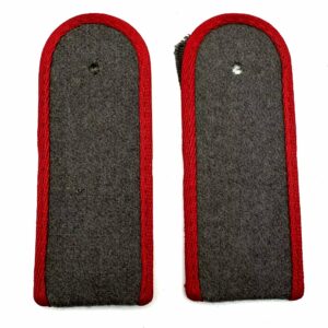 German Artillery Red Private Rank Shoulder Boards