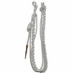 Shoulder Cord Citation With Brass Tip White