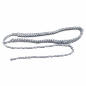 Military White Platt Ceremonial Lanyard