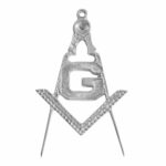 Mason Silver Plated Square Compass with G