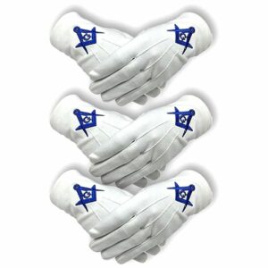 Master Mason Blue Lodge Gloves