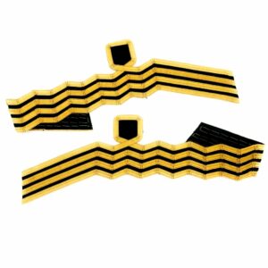 Cuff Rank Sleeve Navy Cuff Curls Captain