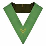 Secretary Cerneau Rite Officer Collar Machine Embroidery