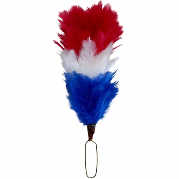 Red White and Royal Blue Glengarry Feathered Cap