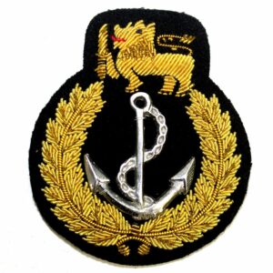 Navy Officer Gold Blazer Badge