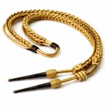 Gold Bullion Braided Military Shoulder Cord