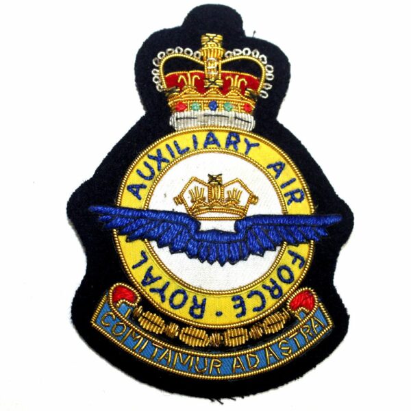 Royal Air Force Auxiliary wire blazer badge Royal Air Force Auxiliary wire blazer badge