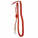 Military WWII Belgian Red Green Dress Uniform Shoulder Cord