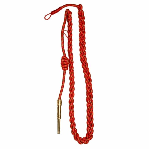 Military WWII Belgian Red Green Dress Uniform Shoulder Cord