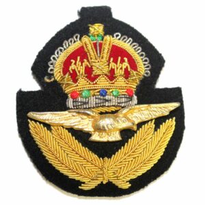 RAF Officers Forage Badge Crown Wire Embroided