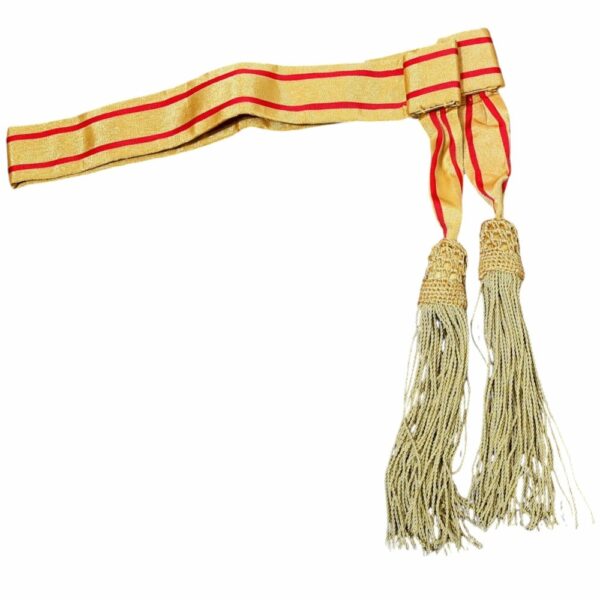 Royal General Officers Cermonial Red and Gold Waist Sash