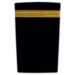 Epaulettes Gold One Bars On Navy