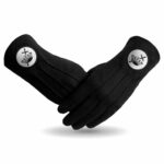 Knights Templar Gloves Cotton Whit Black Patch