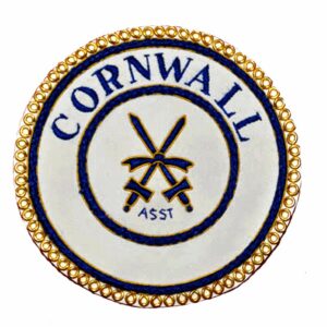 Masonic Cornwall embroidered badge