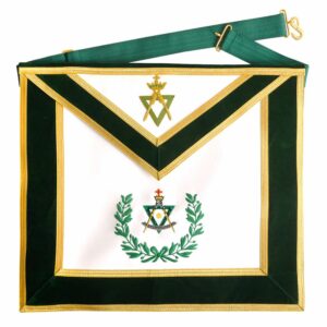 Allied Masonic Degrees Apron Green Velvet