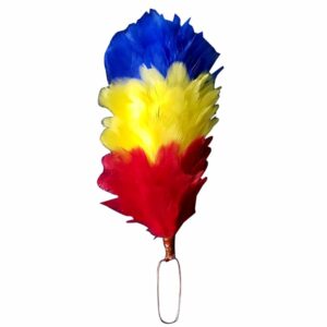 Hats Plume Hackle Red Yellow Blue