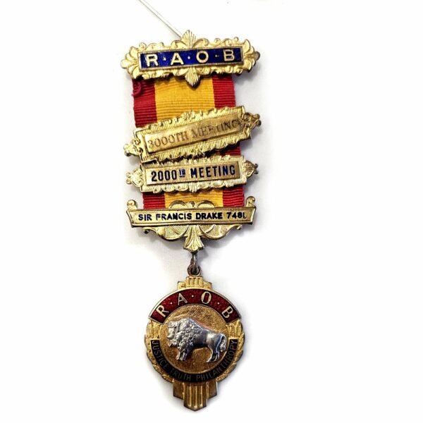 Royal Antediluvian Order of Buffaloes RAOB Ceremonial medal jewel