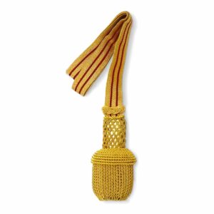 Gold Sword Knot Strap Red Lines
