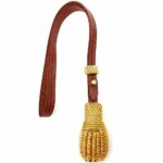 Royals Gold Brown leather Sword Knot