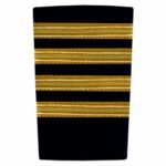 Military Four Bars Gold bullion braid Epaulettes