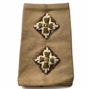 WW2 British Army Officers Epaulette Pips Rank Slip