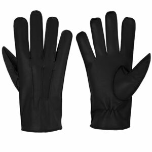 Police Top Quality Soft Genuine Black Gloves