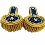 Gold Bullion Shoulder Epaulettes Fringe Embroidered Shoulder Board
