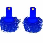 Blue Silk Shoulder Epaulettes