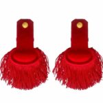Red Silk Fringe Marching Band Epaulettes Shoulder Epaulettes