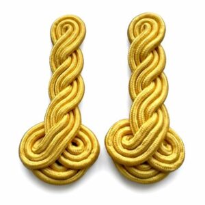 British Military Gold Triple Twist Epaulette Shoulder Boards