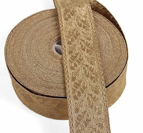 Oak Leaf Gold Mylar Braid Lace For Army