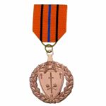 Custom Military Award Medal with Ribbon Drape