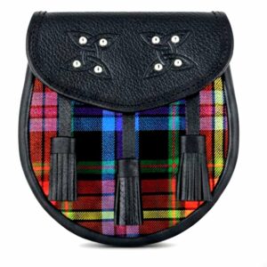Men's Scottish Leather Sporran Multi Color