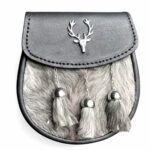 Scottish Highlander Traditional Fur Sporran Bag