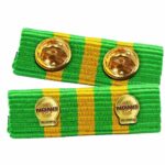 Custom Military Ribbons With Metal Badge