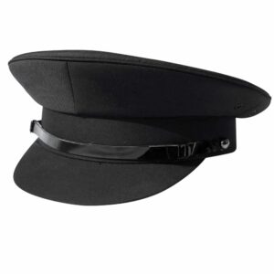Officers Black Chauffeur Peaked Cap