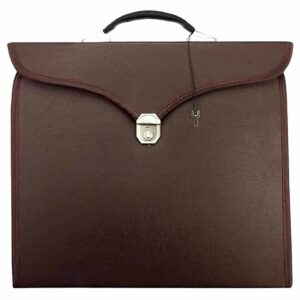 Master Mason brown Lodge Apron Case