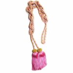 Cincture Pink And Gold knot Tassel